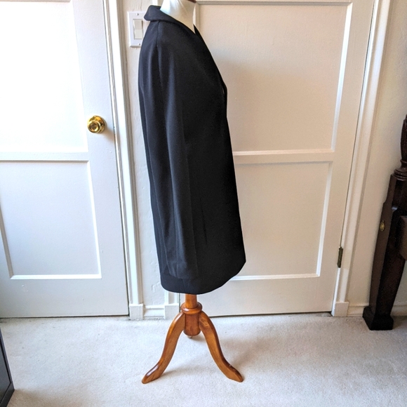 Krizia black vintage 80's wool jacket Sz M - Picture 5 of 9